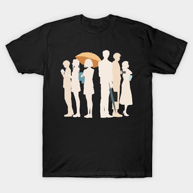 K6 Koikimo It's Too Sick to Call this Love Koi to Yobu ni wa Kimochi Warui Anime Manga Characters Ryo Amakusa Ichika Arima Rio Kai Masuda Arie Silhouette Colored Based Their Skin Color x Animangapoi T-Shirt by Animangapoi